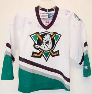 Anaheim MIGHTY DUCKS Autographed CCM NHL Official Licensed Jersey 