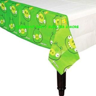 Angry Birds King Pig Green Paper Tablecover