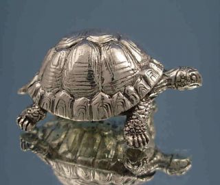 Sterling Silver Tortoise Figure Silver Animal Figures