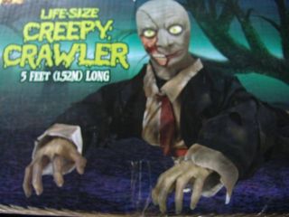 Huge Lifesize Crawling Zombie Animated Prop New Never Opened Must Have 