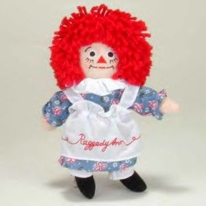 Raggedy Ann Plush Dakin Classic Rag Doll Adorable LQQK