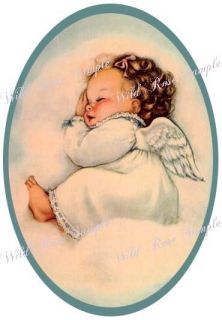 xl sleeping angel cameo shabby decals you are bidding on a full sheet 