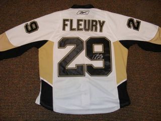 Marc Andre Fleury Signed Penguins Jersey 09 Stanley Cup