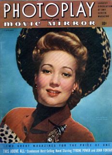 Photoplay feb1942 Ann Sothern Gene Tierney Rita Hayworth Lucille Ball 