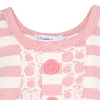 pink and cream stripe apple print dress_bonnie baby_bb183_ss11_3aj_1 