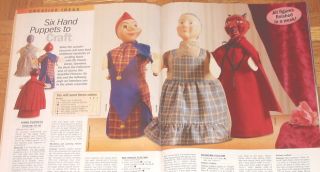 Anna Burda Cross Stitch Hardanger Snowman Puppets 1 02