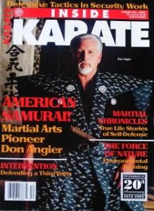 RARE 12 93 Inside Karate Don Angier Samurai Black Belt Kung Fu Martial 