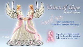 Breast Cancer Sisters of Hope Angels Musical Fig