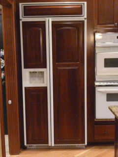 36 KitchenAid Built in Refrigerator Superba 36 Custom Cherry Panels 