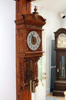 Ansonia Niobe Wall Clock in Oak