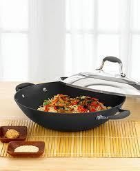 Anolon Advanced Hard Anodized Nonstick 14 Inch Covered Wok with Glass 