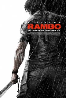Rambo Movie Poster Double Sided Original Rolled 27x40 Sylvester 