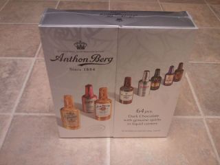 Anthon Berg Chocolate Liqueur Bottles 64 ct Holiday Gift Box Assorted 