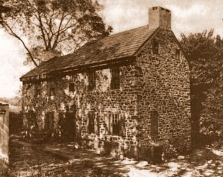 Home of Anthony Yerkes in the Pennypack Creek area of the Manor of 