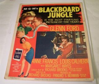Blackboard Jungle Window Card 1955 Glenn Ford Anne Francis