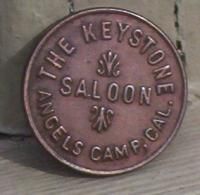 rare angels camp cal saloon token the keystone