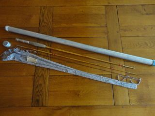 Vintage Antique Split Bamboo Montague Fly Rod