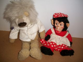 THESE TWO STUFFED ANIMALS UP FOR BID OR SALE ARE MADE BY GUND.
