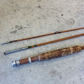 Vintage Diamond Bamboo Fly Fishing Rod H L Leonard
