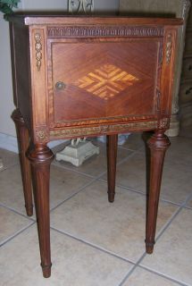 Great Original Antique 1890s Nightstand Table by Garver Furniture 