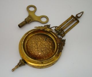 Antique Kitchen Clock Key Pendulum Set for Parts