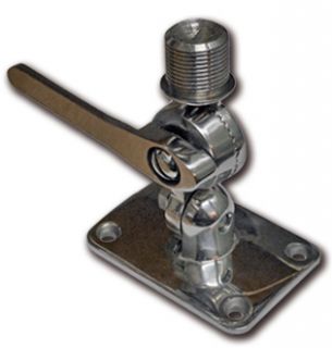 Marine VHF Antenna Adjustable Base Mount for Boats –Stainless Steel 