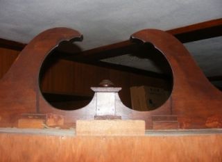 antique mahogany drop front secretary desk hutch
