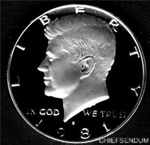 1981 s Kennedy Half Dollar A Gem Proof Coin A Nice Shiny Type 1 3051 