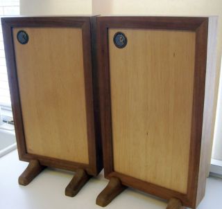 Vintage RARE Hi Fi Wooden Speakers Advanced Acoustics