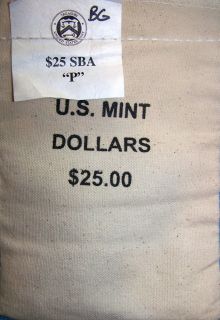 Susan B Anthony Dollars $25 Bulk Bag P Mint Uncirculated and Unopened 