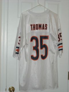    BEARS Authentic Replica Jersey ANTHONY THOMAS 35 White GHS Reebok XL