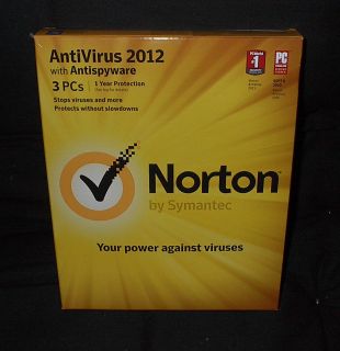 NORTON ANTIVIRUS with Antispyware 2012   3 USER
