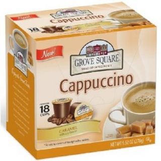 54 PACK Grove Square Cappuccino Cups Caramel for Keurig K Cup Brewers