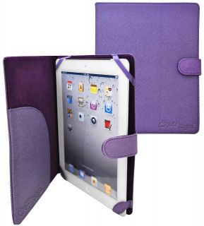 slim folio leather case for apple ipad 3 purple this crazyondigital