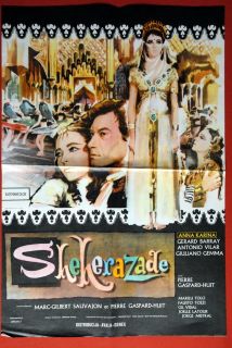 Sheherazade Anna Karina Gemma 1962 EXYU Movie Poster