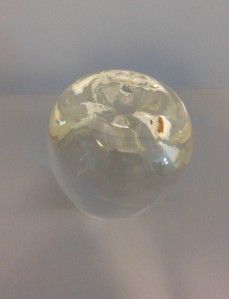   Clear Art Crystal Glass Apple Paperweight 7874 2 1 2 Lbs