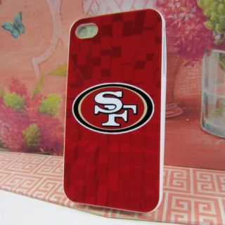 Apple iPhone 4 4S 4G San Francisco 49ers Red Soft Rubber Skin Case 