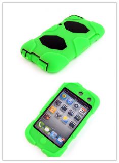 Green Soft Silicon Rubber Back Case Skin Cover for Apple iPod TOUCH4 