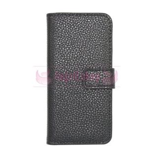   Folio Wallet PU Leather Case Cover for Apple iPod Touch 5 New