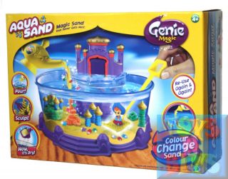 Aqua Sand Colour Change Genie Magic Play Set Tank New