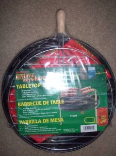New Anytime Anywhere Tabletop BBQ Grill 12 Diameter