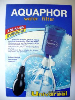   Camping Travel Water Filter Purifier Aquaphor Voyager Universal