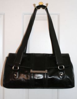 Apt.9 Black Leather Handbag ~ Purse ~ Pocketbook ~ Excellent Condition 