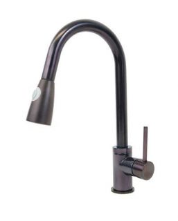    Rubbed Bronze Pull Out Sprayer Swivel Spout Kitchen Bar Sink Faucet