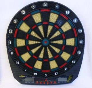 Arachnid DarTronic 300 Soft Tip Electronic Dart Board Game with 6 