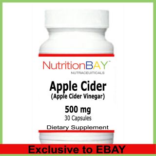 Apple Cider Vinegar Supports Digestion Circulation 500 MG 30 Capsules 