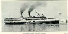 Steamer Corona Naval Cover 1911 Postcard Franklinville