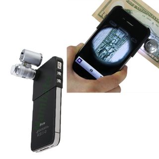   Microscope Micro Lens for Mobile Apple iPhone 4G 4S with UV LED