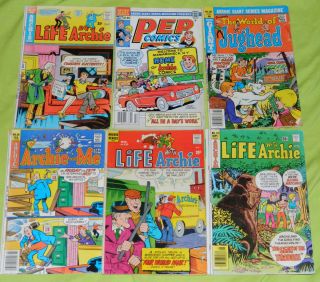 ARCHIE COMICS Comic Book Lot LIFE WITH JUGHEAD PEP Vintage Old Betty 
