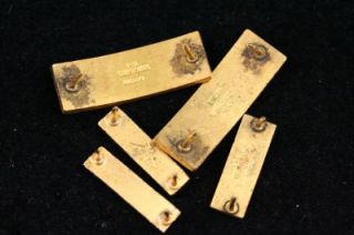 wwii us military army gold silver insignia bar pins